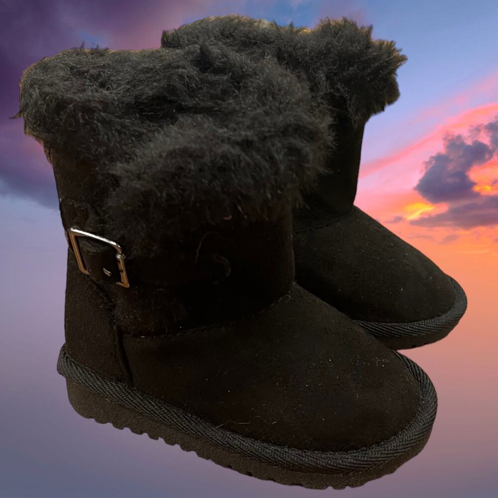 Fur Lined Toddler Size 4 Diva Boots W/ Buckle Children’s Place Gothcore Witchy